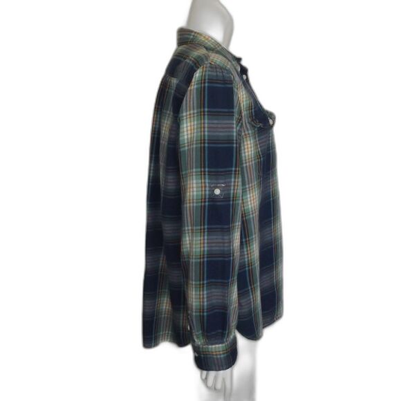 DENIM & SUPPLY Ralph Lauren Plaid Shirt, XL, Brushed Cotton Flannel, Tab sleeves - Picture 6 of 11